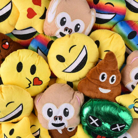 EMOTICON plush ASSORTMENT 4.5 - 6" 36 PCS/UN LLB Plush Toys