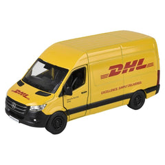 5" Diecast Pull Back DHL Sprinter Van 12ct LLB kids toys
