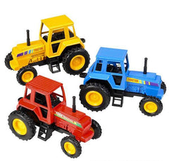3.75" DIE-CAST PULL BACK FARM TRACTORS LLB Car Toys