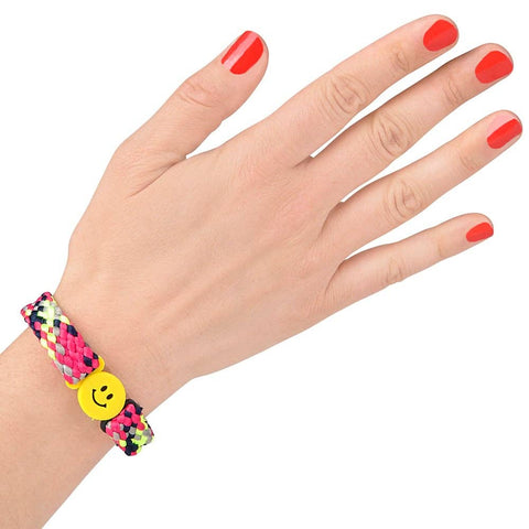 SMILE FACE BRAIDED BRACELET - LLB Toys
