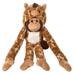 27.5" Dressed Giraffe Hanging Monkey - LLB Toys
