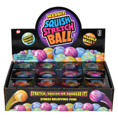 2.33" Squish And Stretch Marbleized Yummy Ball - LLB Toys