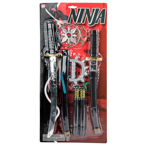 NINJA SET 11"x23" 8 PC LLB kids toys