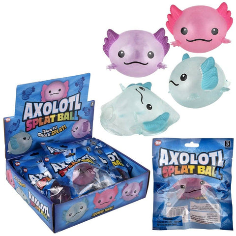 2.5" Splat Axolotl Novelty Toy 12ct - LLB Toys