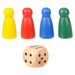 10" WOODEN SNAKES AND LADDERS LLB kids toys