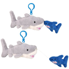 3.5" Mighty Quakes Shark Backpack Clip - LLB Toys