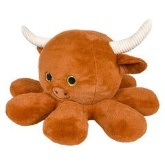 25" Octo-Highland Cow - LLB Toys Plush
