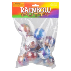 1.5" RAINBOW PUTTY BALL LLB Slime & Putty