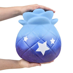 JUMBO SQUISH PINEAPPLE GALAXY MIX 10" LLB Squishy Toys