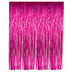 FUSHIA FOIL FRINGE CURTAIN 36"X96" LLB kids toys
