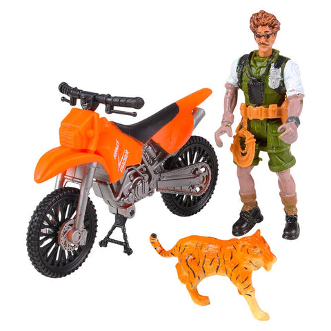 SMALL JUNGLE MOTORCYCLE PLAY SET LLB kids toys