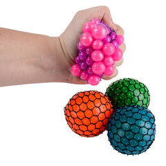 3" Neon Mesh Squeeze Ball Fidget Toys - LLB Toys