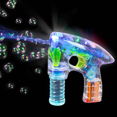 7" Transparent Light-up Bubble Blaster Llb - LLB Toys