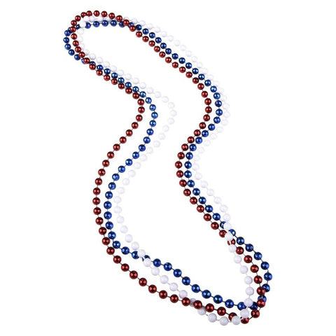 33" 7MM PATRIOTIC BEADS LLB kids toys
