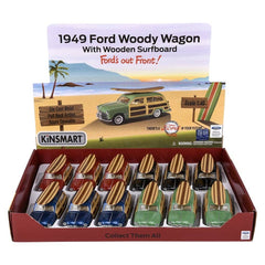 1949 Ford Woody Wagon with Surfboard - 5" - LLB Toys