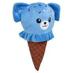 10" Ice Cream Cone Animals Plush -  LLB Toys