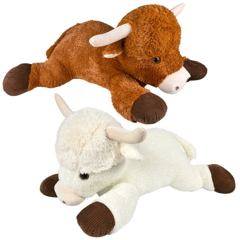 33" Laying Highland Cow  Plush - LLB Toys