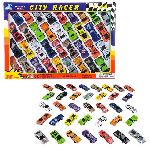 36PC DIECAST CAR SET LLB Car Toys