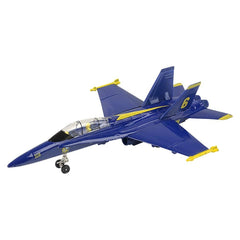 9" DIE-CAST PULL BACK F-18 BLUE ANGEL LLB Car Toys