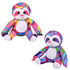 Psychedelic Sloths (2 Asst.) 6" 72/0 - LLB Toys