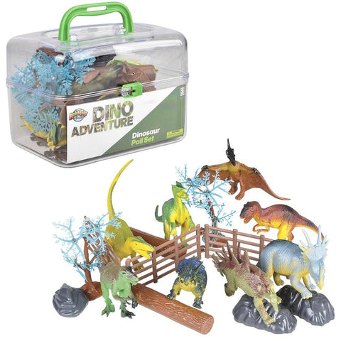 20 PC DINOSAUR PAIL SET LLB kids toys