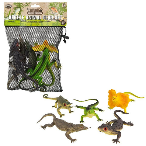 REPTILE FIGURES IN MESH BAG LLB kids toys