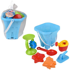 Bucket And 6pc Sand Toys - LLB Toys