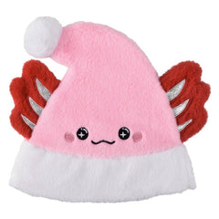 Light-Up Pink Axolotl Santa Hat Christmas