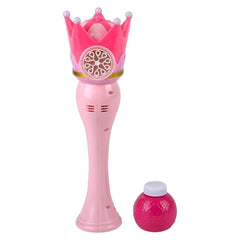 13.5" Light-Up Crown Bubble Wand - LLB Toys