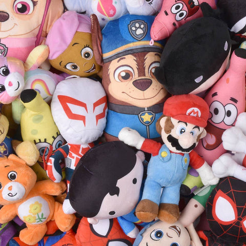 Small 100% Licensed Plush Kit 7-9" 144ct - LLB Toys