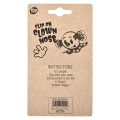 Clip-On Clown Nose LLB Kids Toys