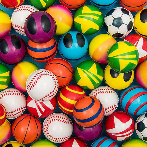 2" MINI STRESS BALL ASSORTMENT (50PCS/UNIT) LLB kids toys