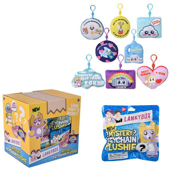 Bonker Lankybox Mystery Backpack Clip 18ct Plush - LLB Toys