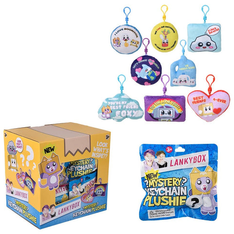 Bonker Lankybox Mystery Backpack Clip 18ct Plush - LLB Toys