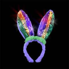 Light-Up Mardi Gars Bunny Ears LLB Light-up Toys