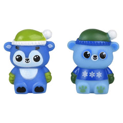 2" WINTER RUBBER ANIMALS LLB kids toys Christmas