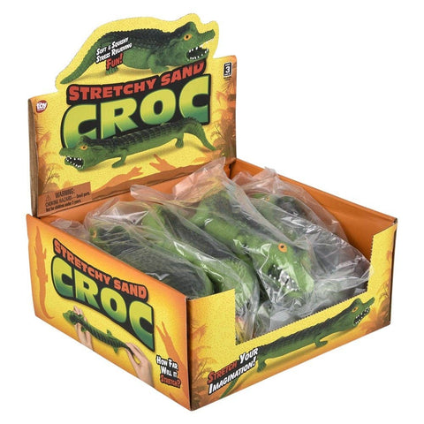 10" STRETCHY SAND CROCODILE - LLB kids toys