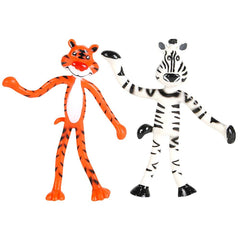 4" BENDABLE ZOO ANIMALS LLB Figurine Toys