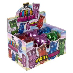 7" Sparkle Puffer Gummy Bear 6ct - LLB Toys