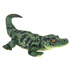 30" SUPERSOFT GREEN AND BROWN ALLIGATOR plush LLB Plush Toys