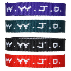 W.W.J.D. WEBBING BRACELET - LLB Toys
