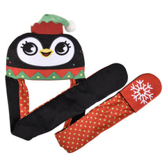 Light-Up Christmas Plush Hoodie Scarf Assortment