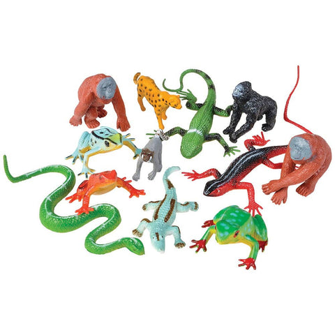 12PC JUNGLE MESH BAG PLAY SET LLB kids toys