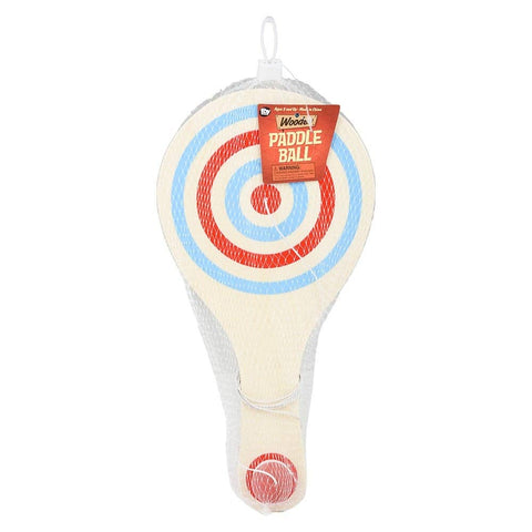 11.33" WOODEN PADDLE BALL LLB kids toys