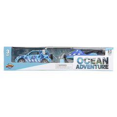 AQUATIC DIECAST 4 x 4 ROVER AND JET SKI LLB kids toys