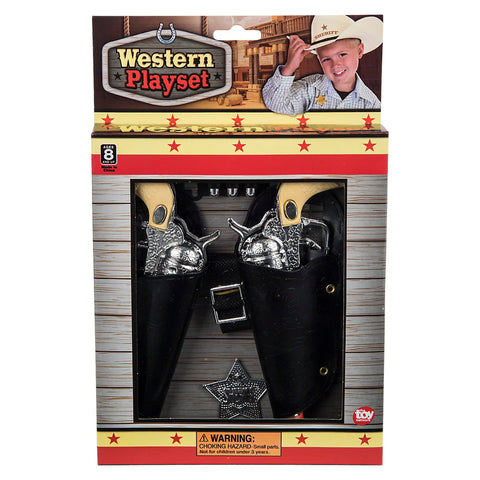 OLD WEST ACTION BELT SET 2 PC LLB kids toys