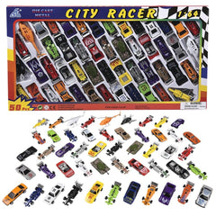 50PC 2"-4" DIE-CAST CARS 1:64 SCALE LLB Car Toys