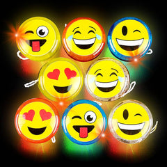 2" FLASHING EMOTICON YOYO LLB kids toys