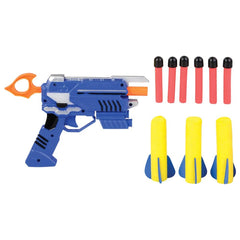 7.5" FOAM DART AND ROCKET BLASTER - LLB kids toys