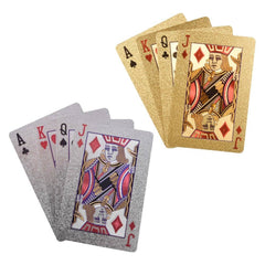 GOLD AND SILVER FOIL $100 BILL PLAYING CARDS LLB kids toys
